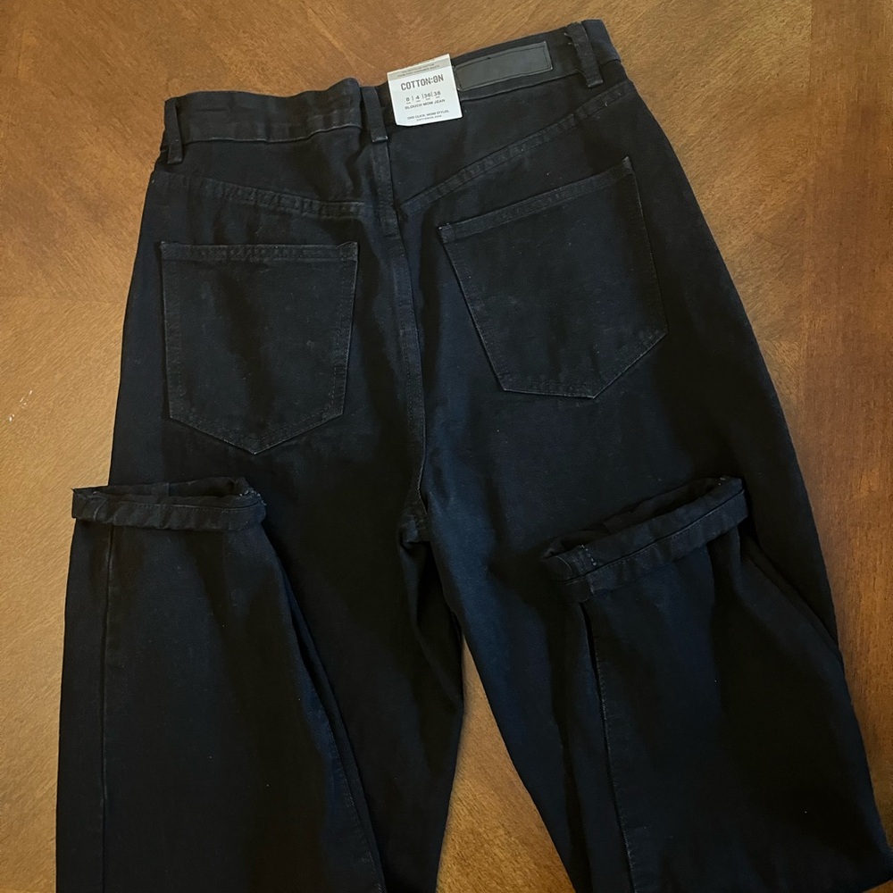 Cotton On Slouch Mom Jeans Black